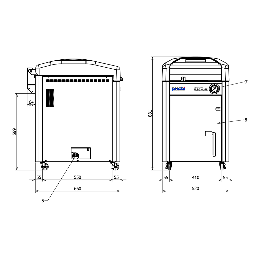 MLS-530L-PE | Laboratory Autoclaves | PHC Europe B.V.