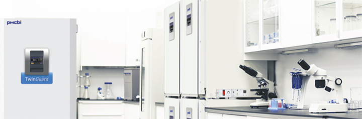 TwinGuard ultra-low freezer in a laboratory