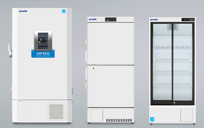 VIP ECO ultra-low freezer, biomedical freezer, and laboratory refrigerator freezer combo