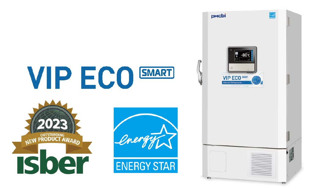 PHCbi's -85°C CFC-free ultra-low temperature freezer VIP ECO SMART series with industry-leading energy-saving performance